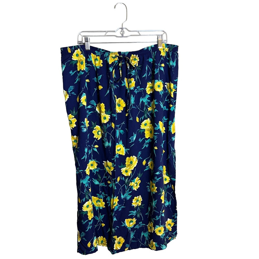 Sag Harbor Woman Skirt 90s‎ Vintage Womens 2X Floral Coastal Grandmother 2X